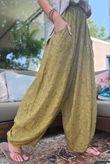 Tasha Damask Bloom Pant Deep Olive